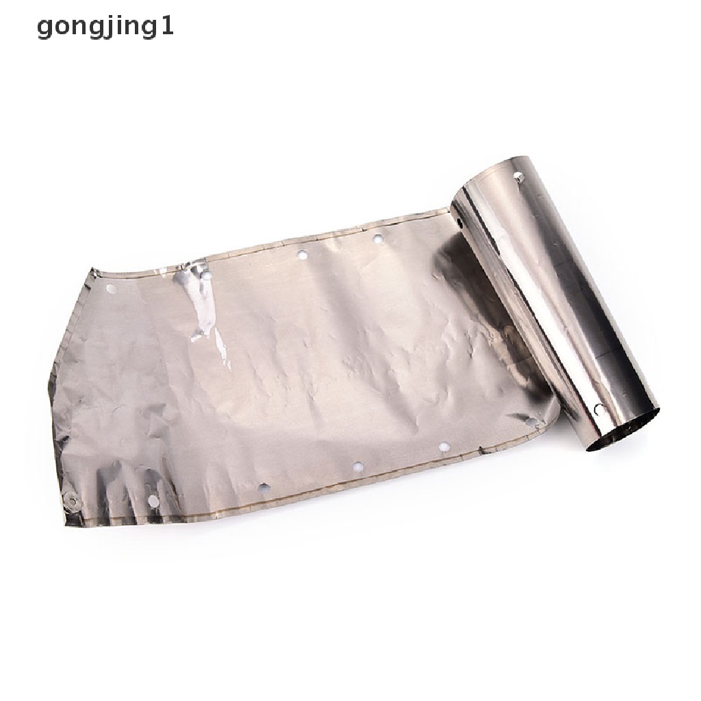 Ggg 1pcs 0.03mm Kompor Camping Outdoor Pelindung Angin 58cm Panjang 15cm Tinggi ID