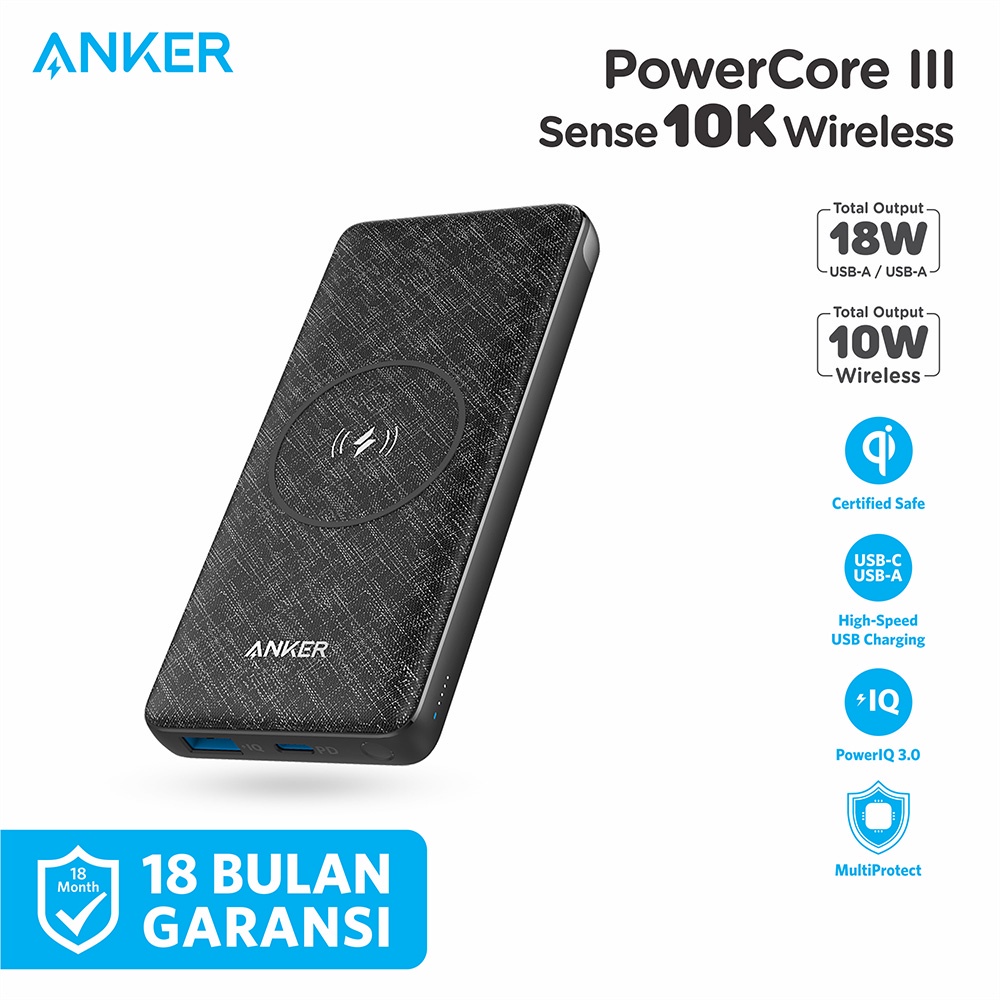 Anker A1617 PowerBank Wireless Anker PowerCore III Sense 10.000 mAh - A1617