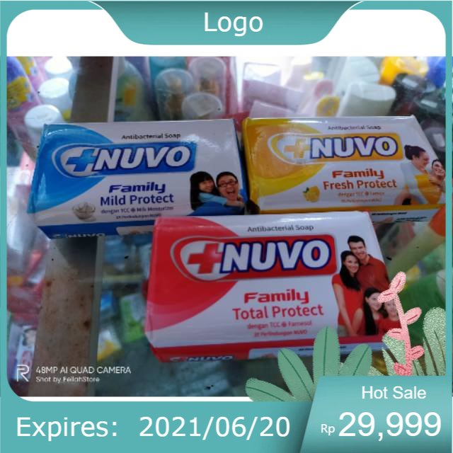 Sabun mandi Nuvo, sabun batang, sabun mandi