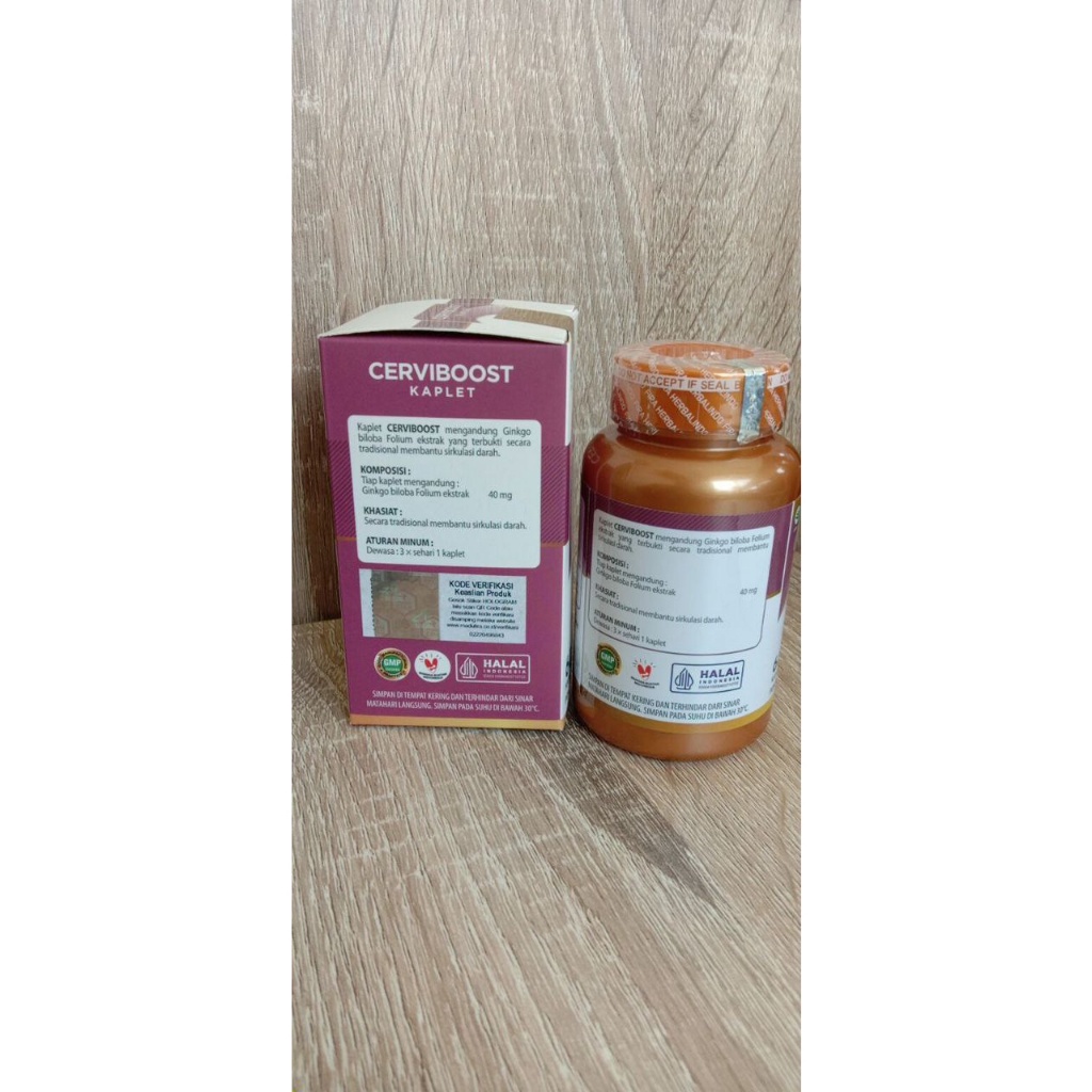 Kaplet Cerviboost Asli Herbal Terbaik Untuk Nutrisi Otak Secara Alami Cerfiboost Obat Herbal Migrain Sakit Kepala Vertigo ORIGINAL