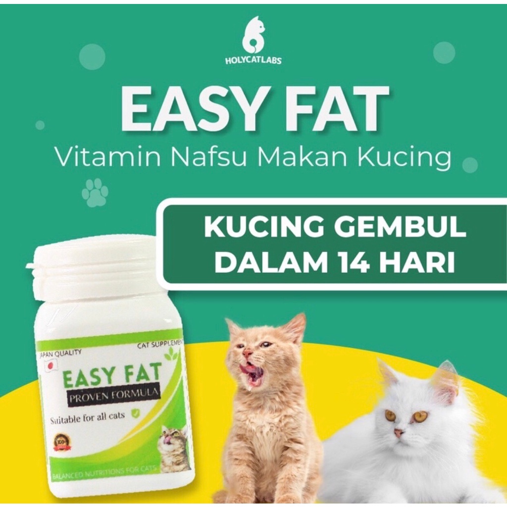 (Ecer) Easy Fat Cats 5 Kapsul, 1 Kapsul by Royal Cats | Vitamin Penggemuk Kucing dan Nafsu Makan | H