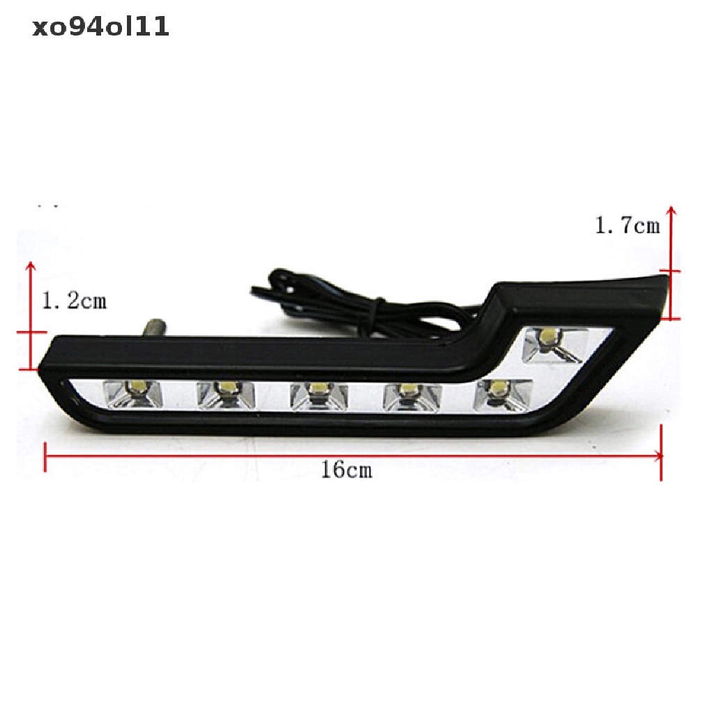 Xo 2x Terang 6LED Super Putih Lampu Mobil Mengemudi Kabut 12V DRL Siang Hari Berjalan OL