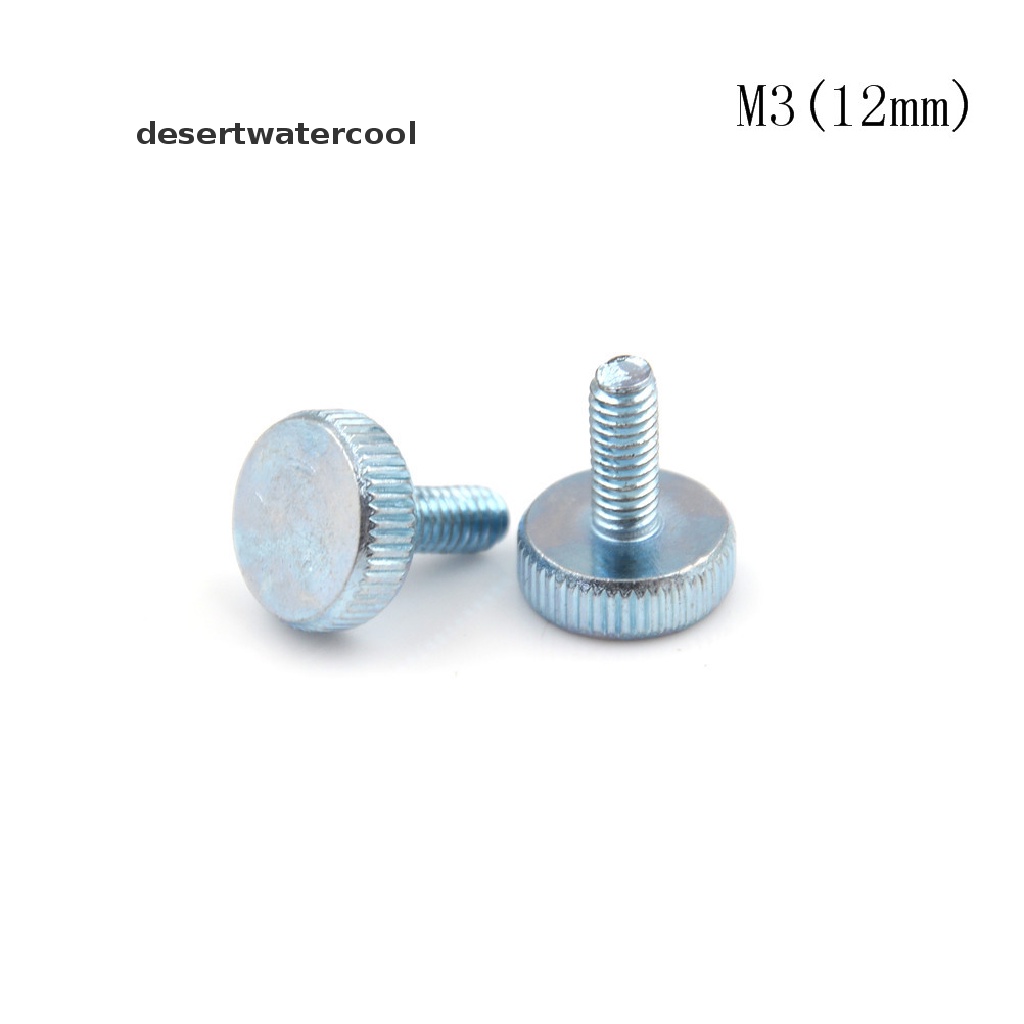 Deid Sekrup Jempol 10m3 M4 M5 knurled flat head knurled, Sekrup Pengencang Tangan Martijn