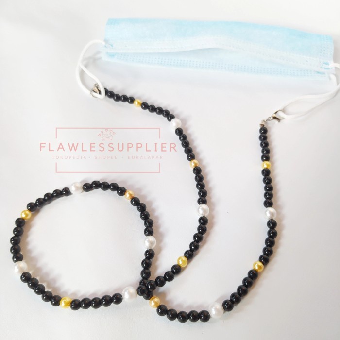 STRAP MASKER KALUNG MASKER TALI MASKER MUTIARA PREMIUM 006