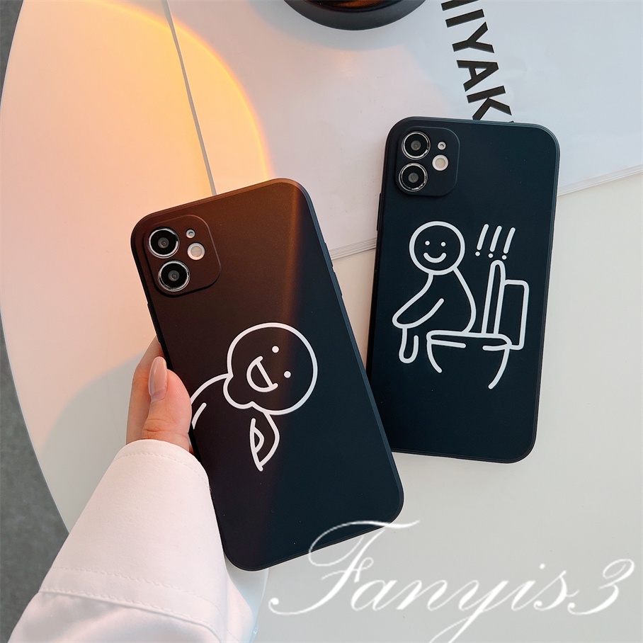 Casing Infinix Note 12 10Pro Hot 20 12 11 10 Play Hot 20 20s 12 12i 20i 11 2022 Smart 6 5 2020 Peep Line Man Phone Case Silicon Lembut Sarung Pelindung