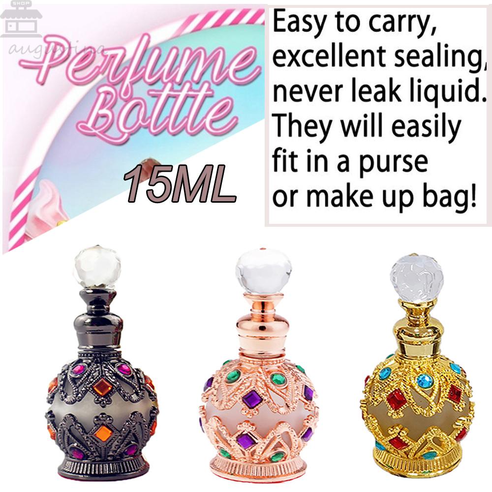 Agustinina Botol Kosong Fashion Kualitas Tinggi Gaya Arab Gaya Timur Tengah Vintage Botol Parfum