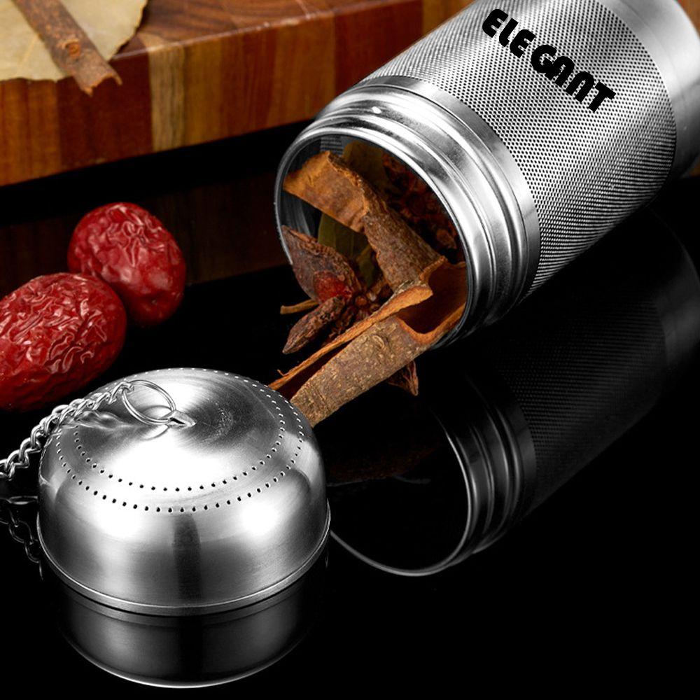 [Elegan] Tea Infuser Spices Jaring Extra Fine Dengan Kait Rantai316 Stainless Steel Pemisahan Sisa Teh Bola