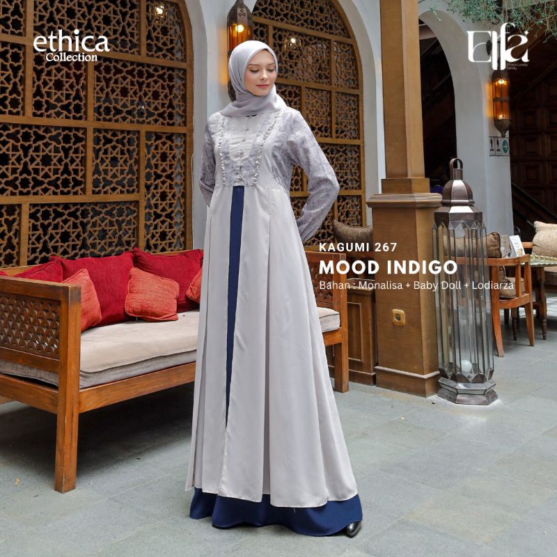 Koko Ayah Etica / Kahfi -235 Mood Indigo / Fashion Muslim