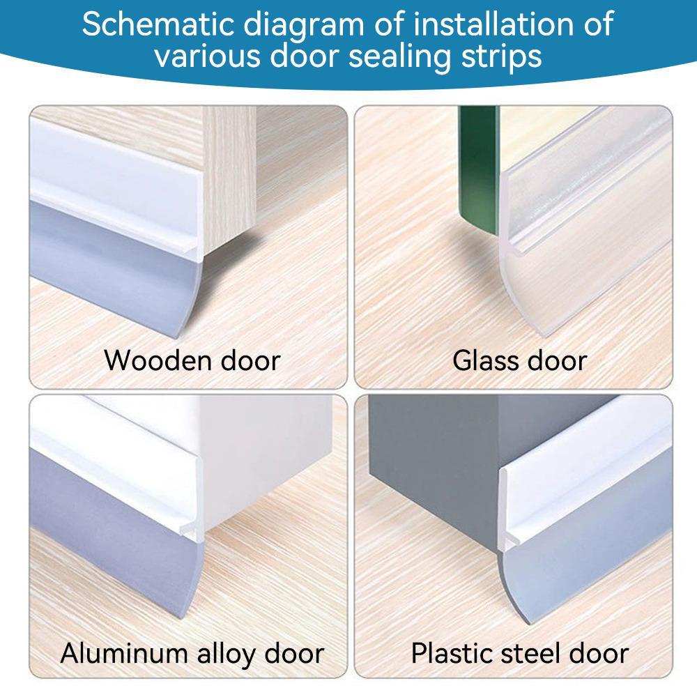 Lanfy Door Bottom Seal Strip Anti Dingin Satu Sisi Gap Sealing Tape Sealing Bar Weathering Strip Window Blocker Under Door Draft Stopper