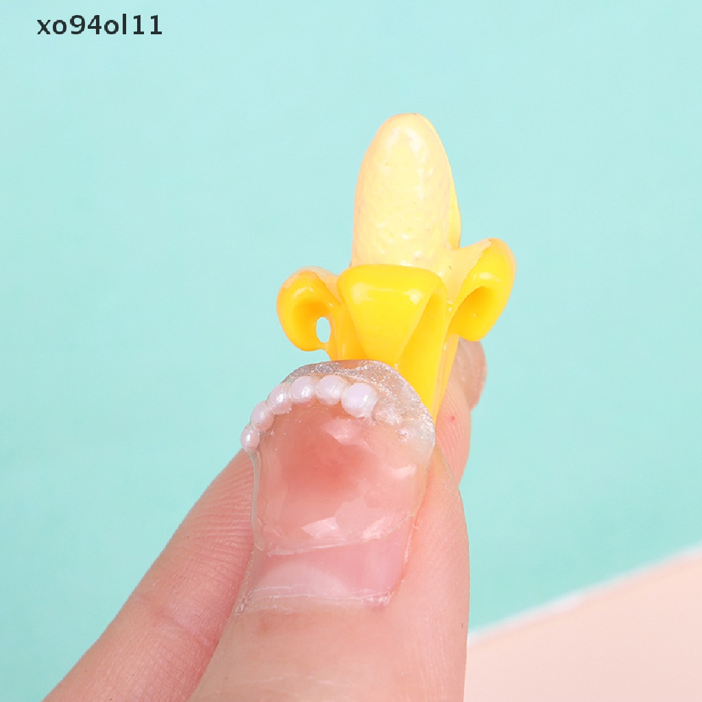 Xo 1:12rumah Boneka Miniatur Buah Pisang Tomat Berpura Main Aksesoris Makanan Mainan OL