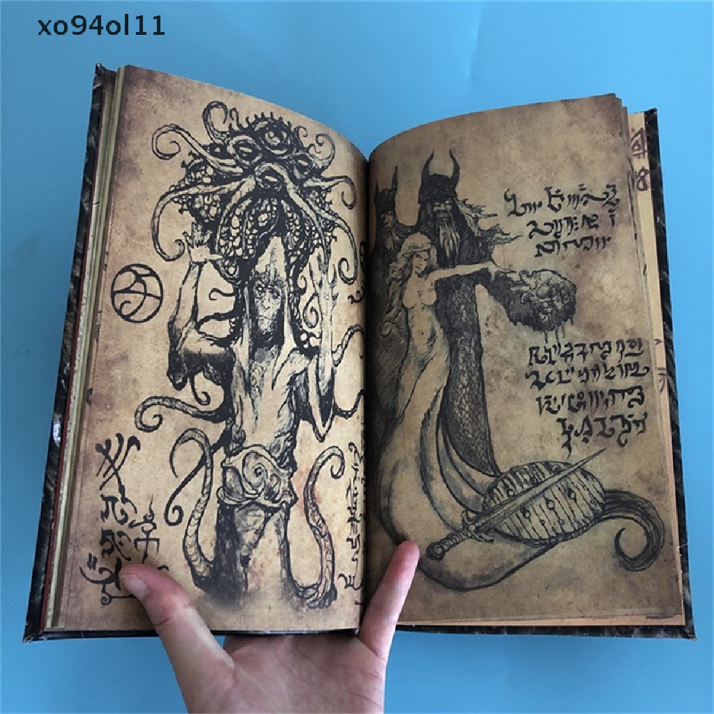 Xo Necronomicon Dark Magic Book Demon Evil Dead Book Altar Upacara Prop Koleksi OL