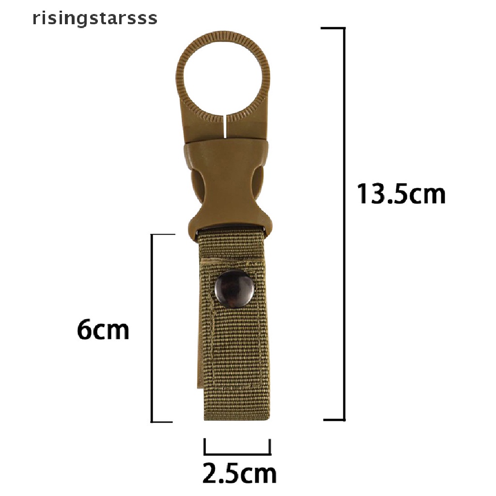 Rsid Span-new Klip Penahan Botol Air Outdoor Camping Hiking Tactical Gantung Sabuk Gesper Jelly