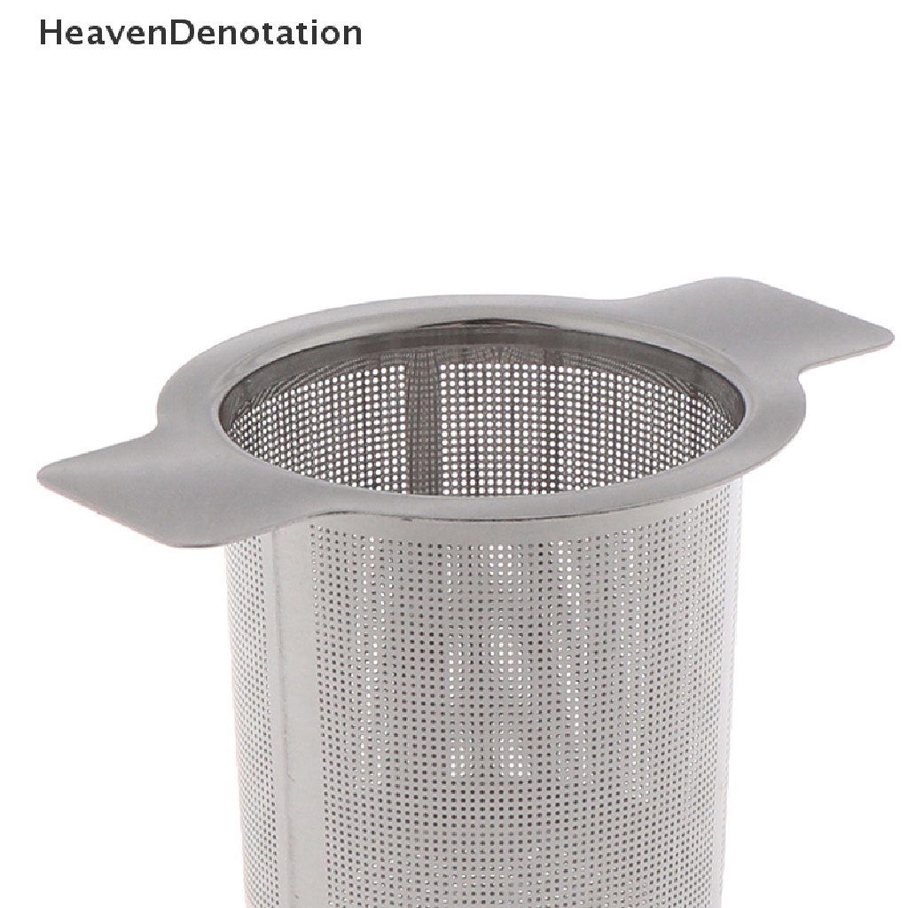 [HeavenDenotation] Stainless Steel Mesh Tea Infuser Metal Cup Strainer Penyaring Daun Longgar Tanpa Tutup  Hdv