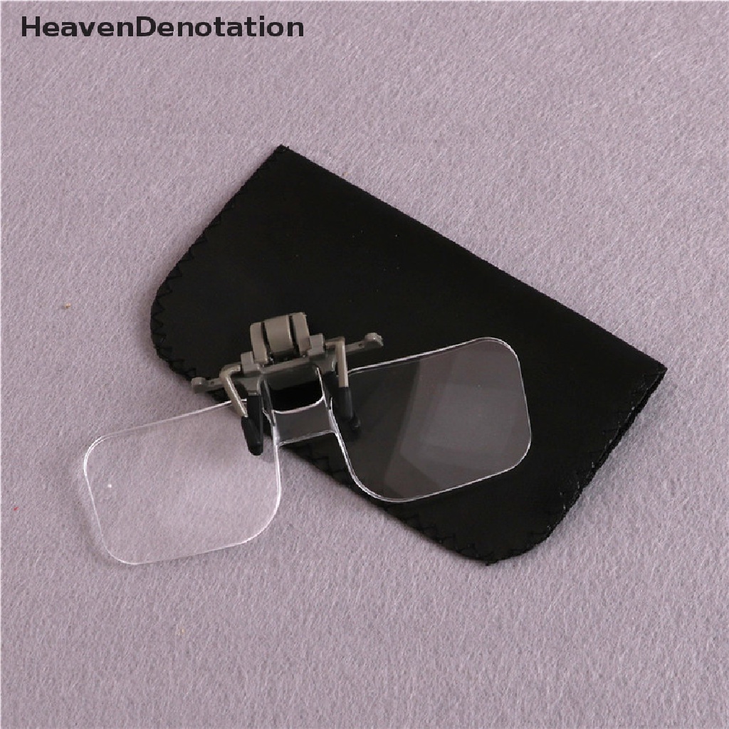 [HeavenDenotation] Magnifier Lipat Handfree Klip Bening Berteknologi Tinggi Lensa Kacamata Perhiasan Jam Tangan Repair Tool HDV