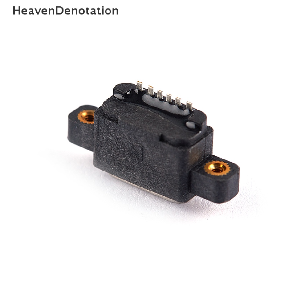 [HeavenDenotation] Usb 3.1 Type-C 6pin Female Socket SMD DIP Konektor Dengan Lubang Sekrup Untuk DIY PCB HDV