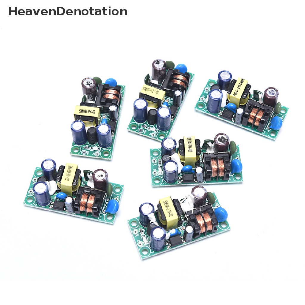 [HeavenDenotation] Ac-dc 3V 5V 9V 12V 15V 24V Papan Modul Power Supply Switching Terisolasi PLG06A HDV