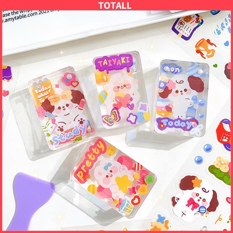 COD Stiker Scrapbook Lucu Kartun Kartun PET Tahan Air DIY Bahan Dekorasi Cangkir Air Stiker-Totall