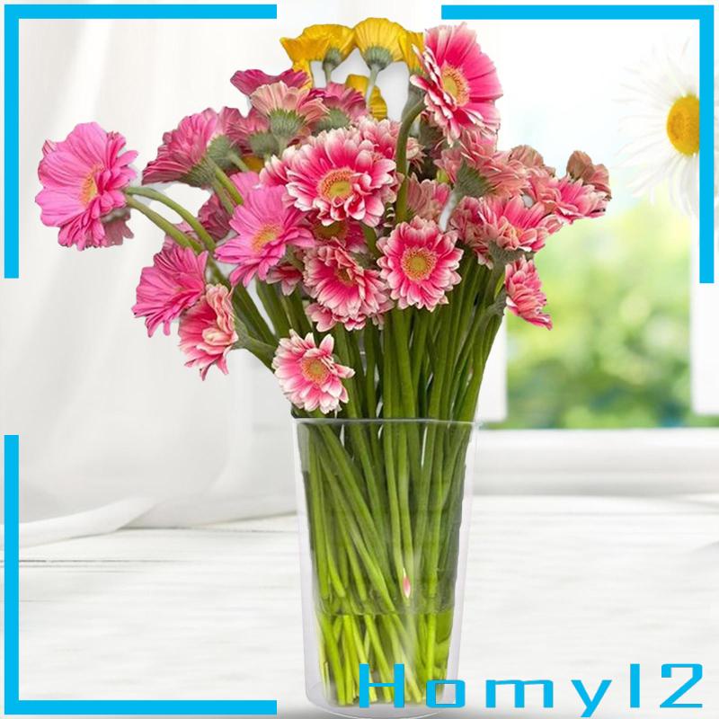 [HOMYL2] Acrylic Vase Flowers Classy Vas Bunga Bening Untuk Festival Liburan Desktop