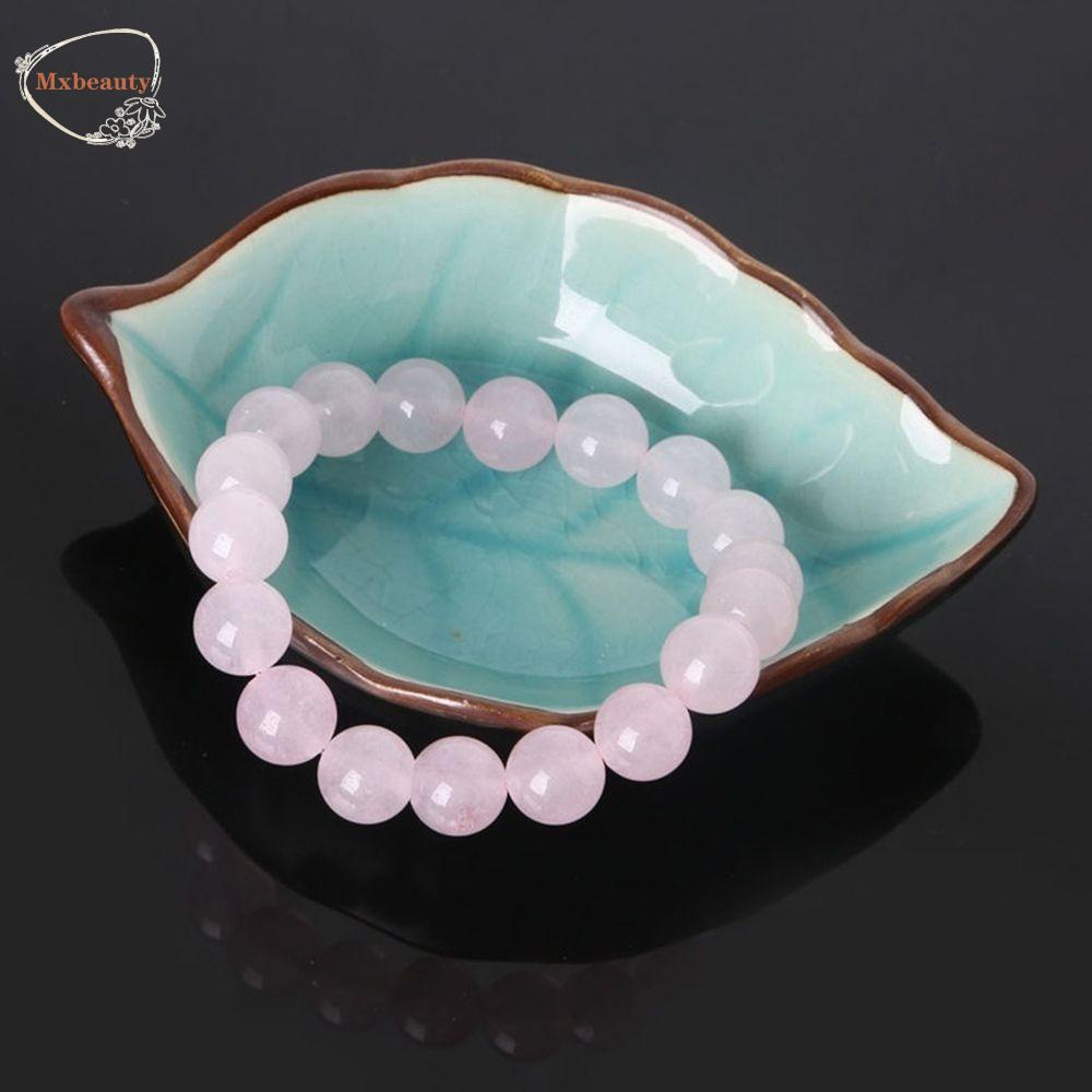 Mxbeauty Wanita Gelang Kristal Adjustable Sederhana Perhiasan Aksesoris Hadiah Kekasih Warna Solid Temperamen Beruntung Manik-Manik Bulat