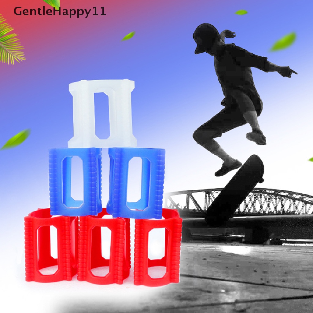 Gentlehappy 4pcsSkateboard Assisted Dolphin Jumping Artefak Skateboard Penutup Roda Penahan id