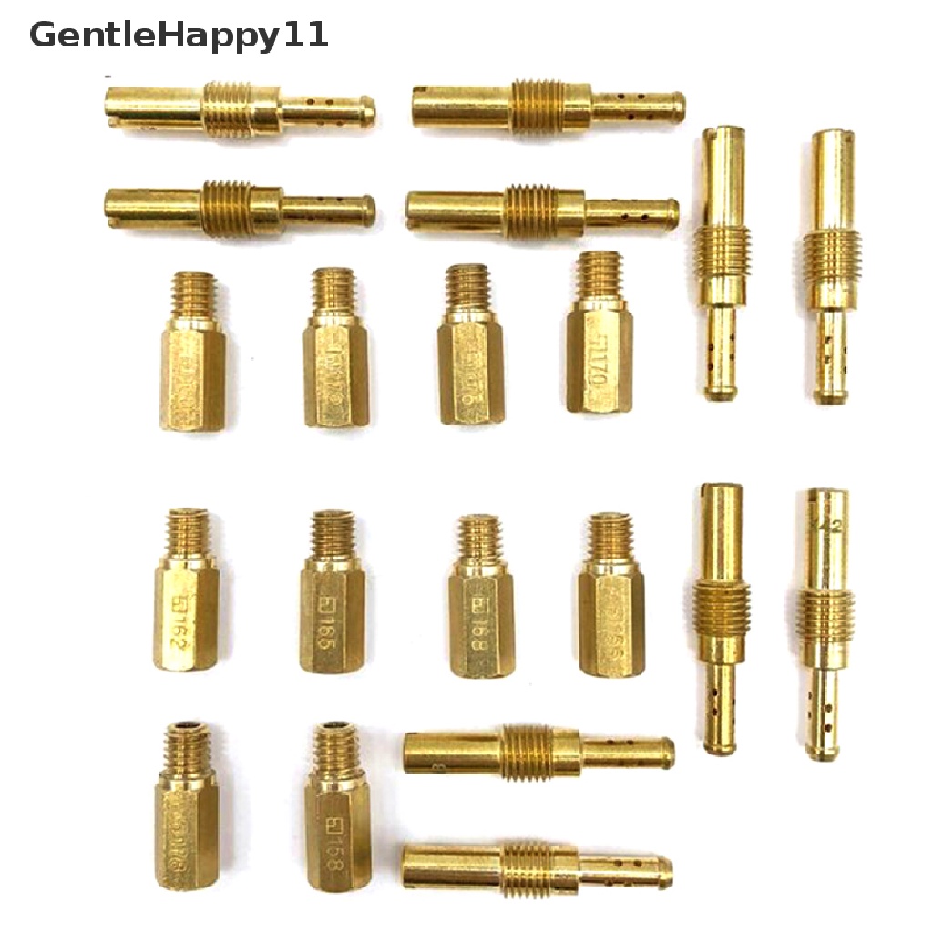 Gentlehappy 20PCS Carburator Main Jet &amp; Slow/Pilot Jet Kit Set Untuk PWK Keihin OKO CVK type id