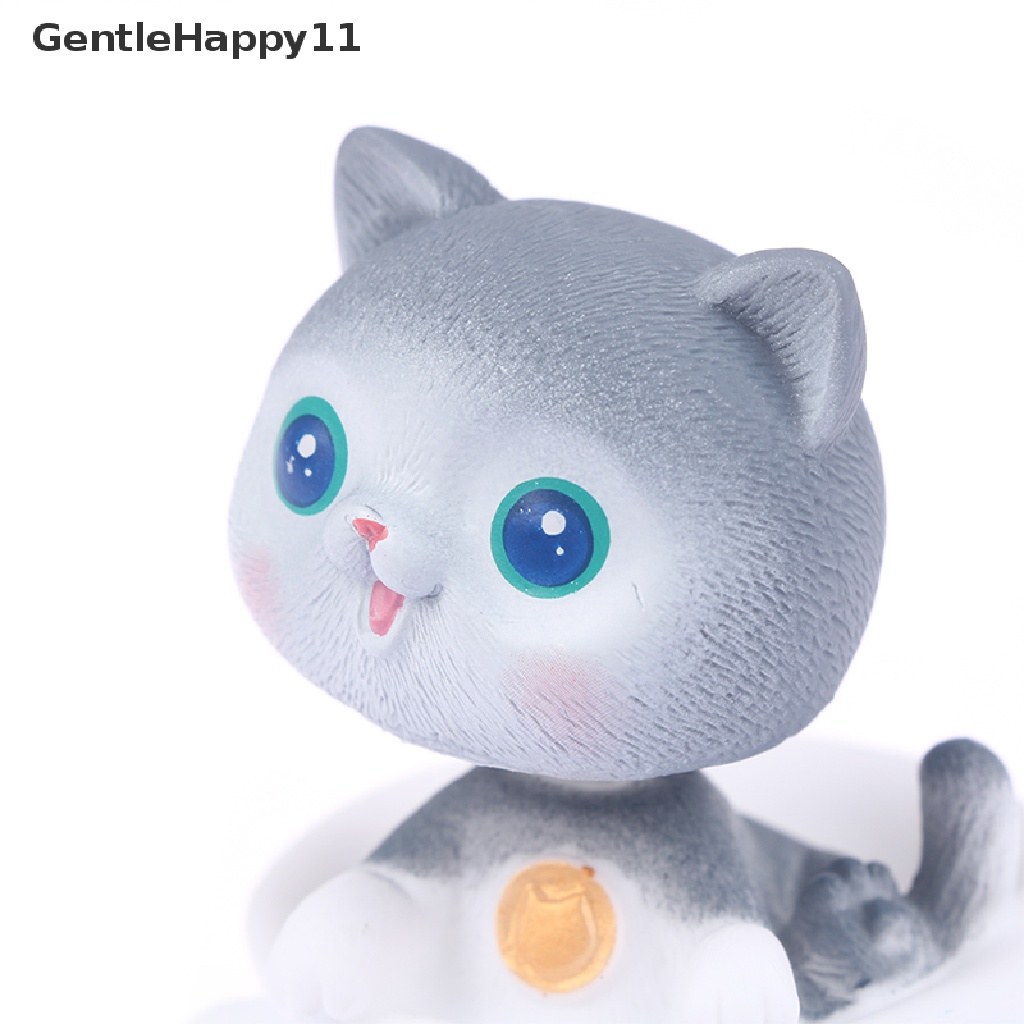 Gentlehappy Cangkir Teh Kucing Goyang Kepala Cuphead Figure Lucu Pet Tea Cup Model Mainan Kucing Ornamen id