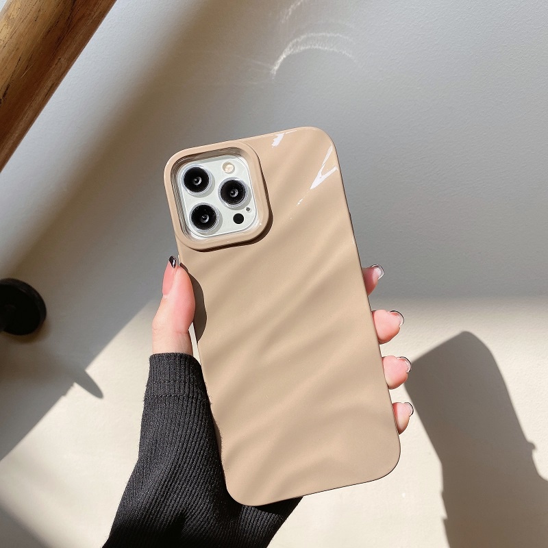 IPHONE Soft case Stereoskopik Bergelombang Untuk Iphone11 Pro Max X XR Xsmax7 8 Plus case Pelindung Anti Jatuh