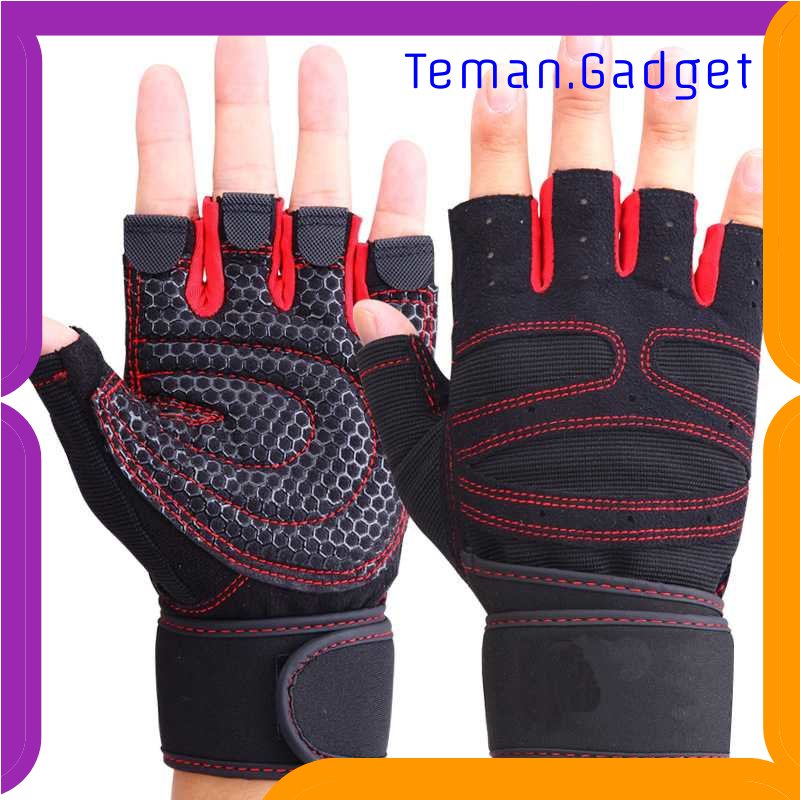 TG - OLR Sarung Tangan Motor &amp; Olahraga Half Finger Sports &amp; Bike Gloves