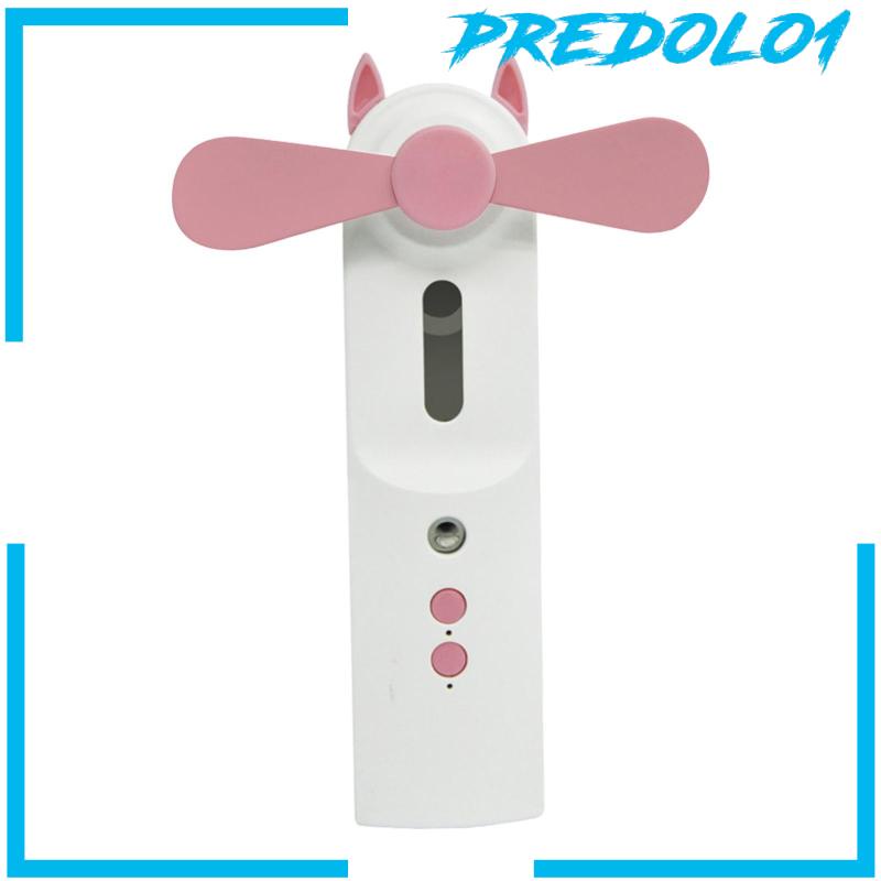 [Predolo1] Personal Fan Misting Fan Backpacking Mobil Kantor 2speed Mini Fan Humidifier