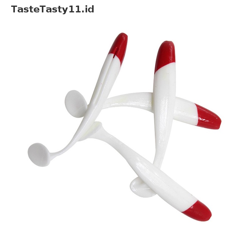 Tastetasty 5pcs Silikon Buatan Cacing Umpan Lembut Wobblers Bass Carp Flying Fishing Lure.