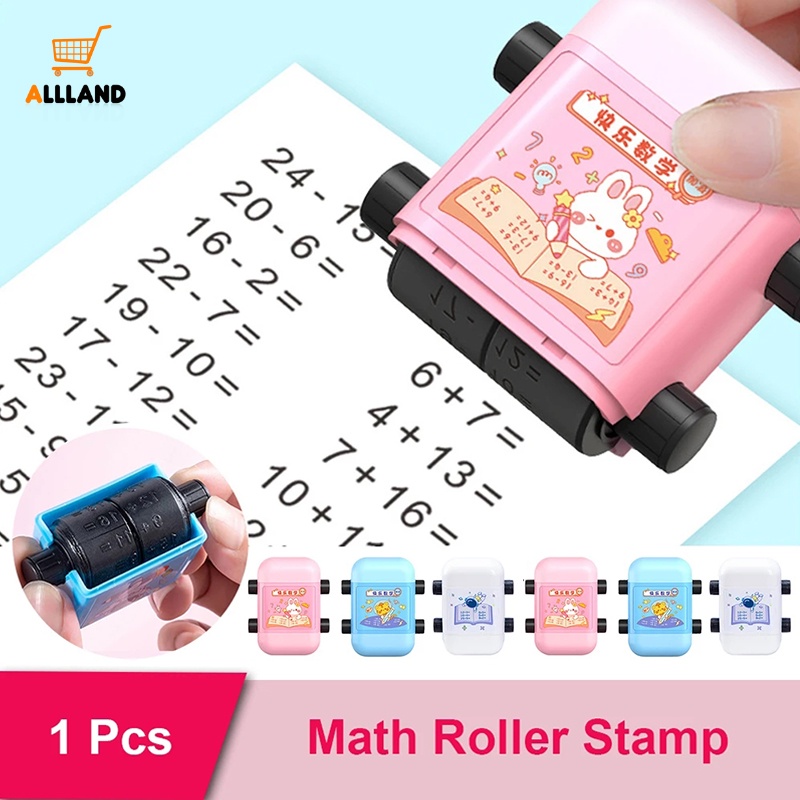 Stempel Mengajar Penambahan Dan Pengurangan 2in1 Untuk Anak/Stempel Matematika Mengajar Digital Roller Dua Kepala Dalam 100ajar Matematika