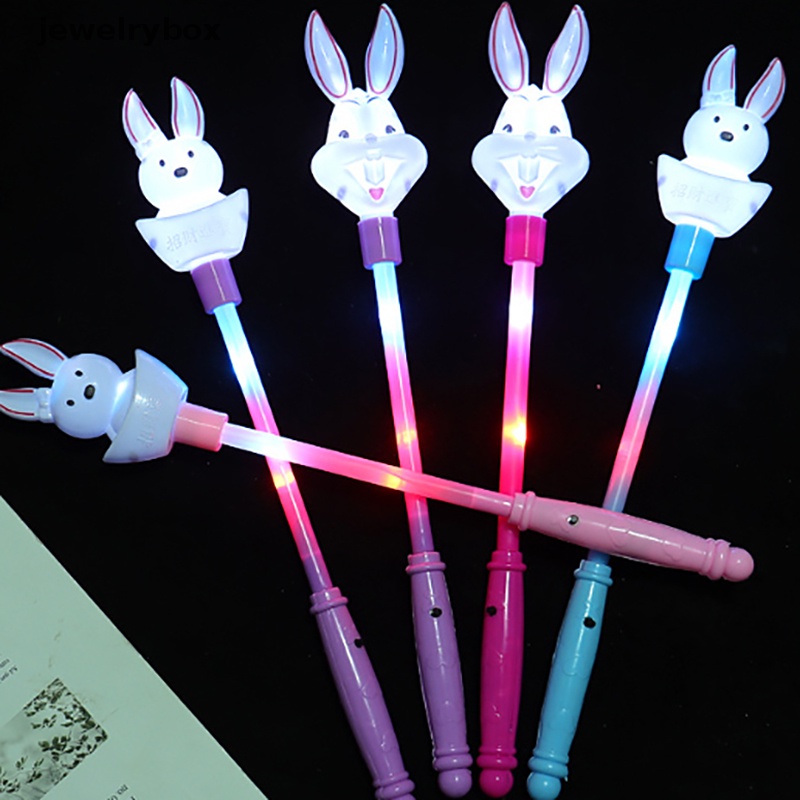 [jewelrybox] Kartun Kelinci Peri Tongkat Lampu LED Stik Glitter Glow Stick Mainan Pesta Anak Butik