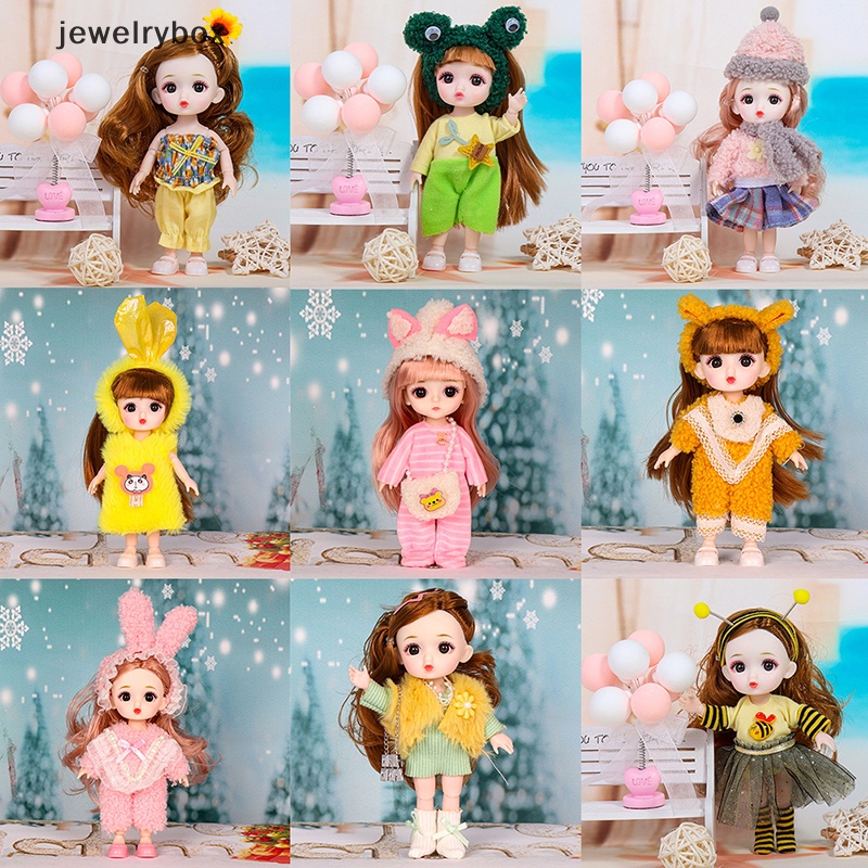 [jewelrybox] Boneka Princess 16cm Lucu Dengan Pakaian bjd Boneka ob11 Boneka Mainan Untuk Anak Perempuan DIY Hadiah Butik