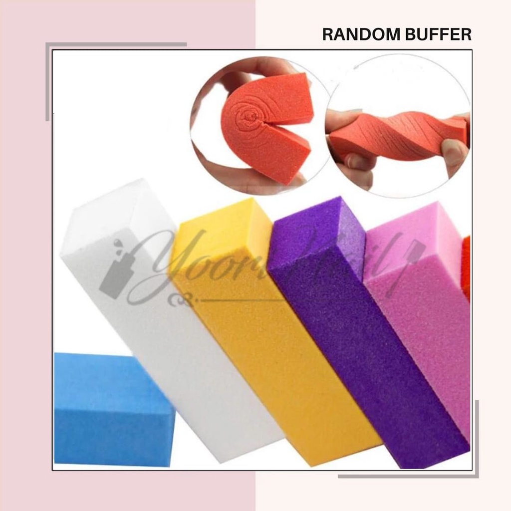 Random buffer sanding bufer buffer nail art gel buffer kasar