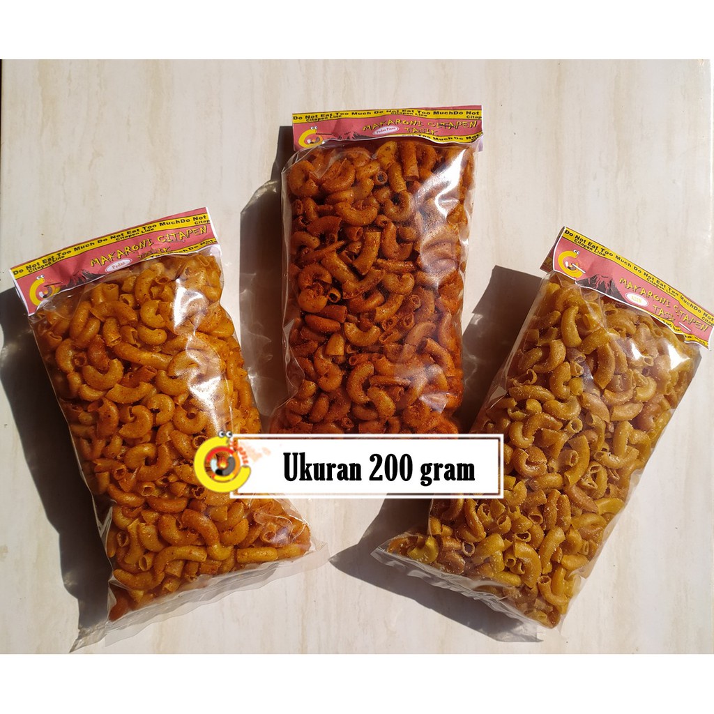 

Makaroni Ngabret 200 gram kemasan standing pouch