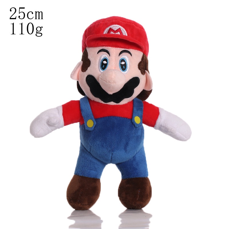 15 cm 25 cm Anime Game Super MARIO Bros Kodok Mainan Mewah Berdiri LUIGI Yoshy MARIO Boneka Hadiah Ulang Tahun