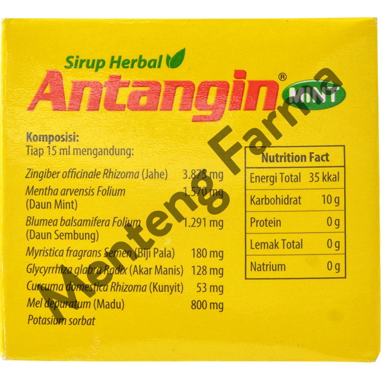 Antangin Mint 12 Sachet - Sirup Masuk Angin, Meriang, Mual, Pusing