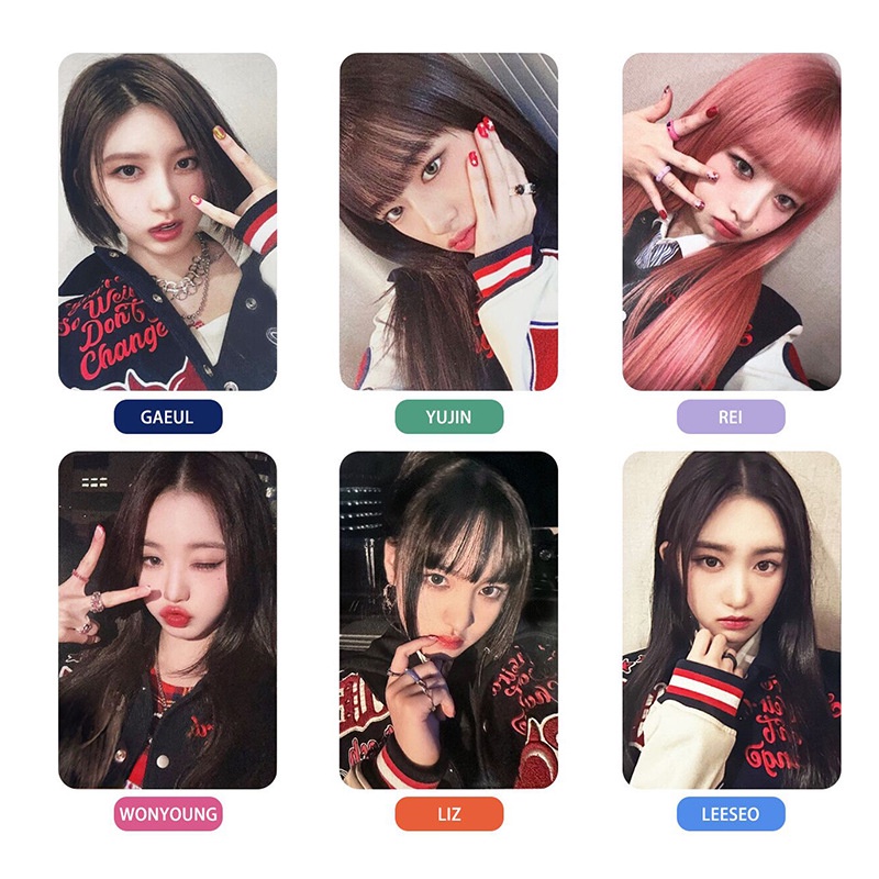 6-7pcs/set IVE I'VE Photocards REI LIZ LEESEO GAEUL YUJIN WONYOUNG Lomo Kartu HAPA KRISTIN Kpop Postcards