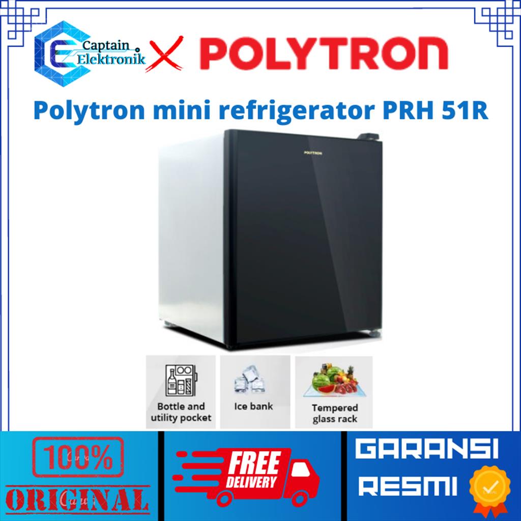 Polytron Kulkas Mini PRH 51R PRH-51 PRH 51 R PRH51 PORTABLE