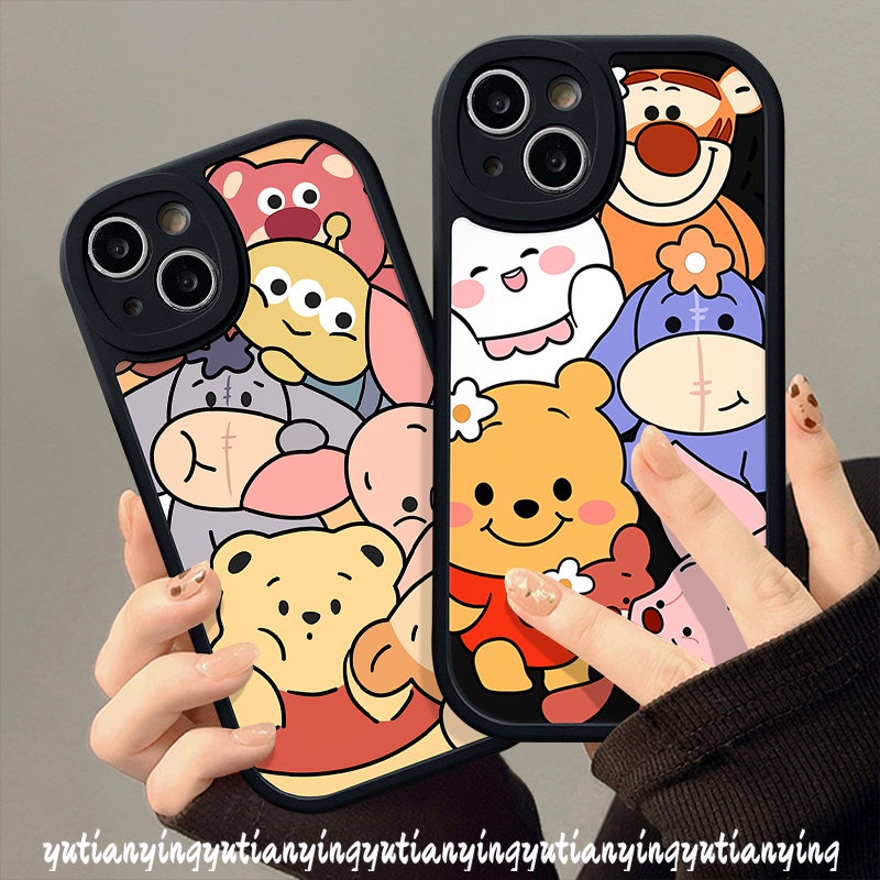 Cute Disney Winnie The Pooh Lotso Casing For Infinix Hot 11s 11 10T 10s 10 Lite Note 8 Hot 10 10s 11 11s 10T 9 Play Smart 6 5 Cartoon Soft Tpu Back Case