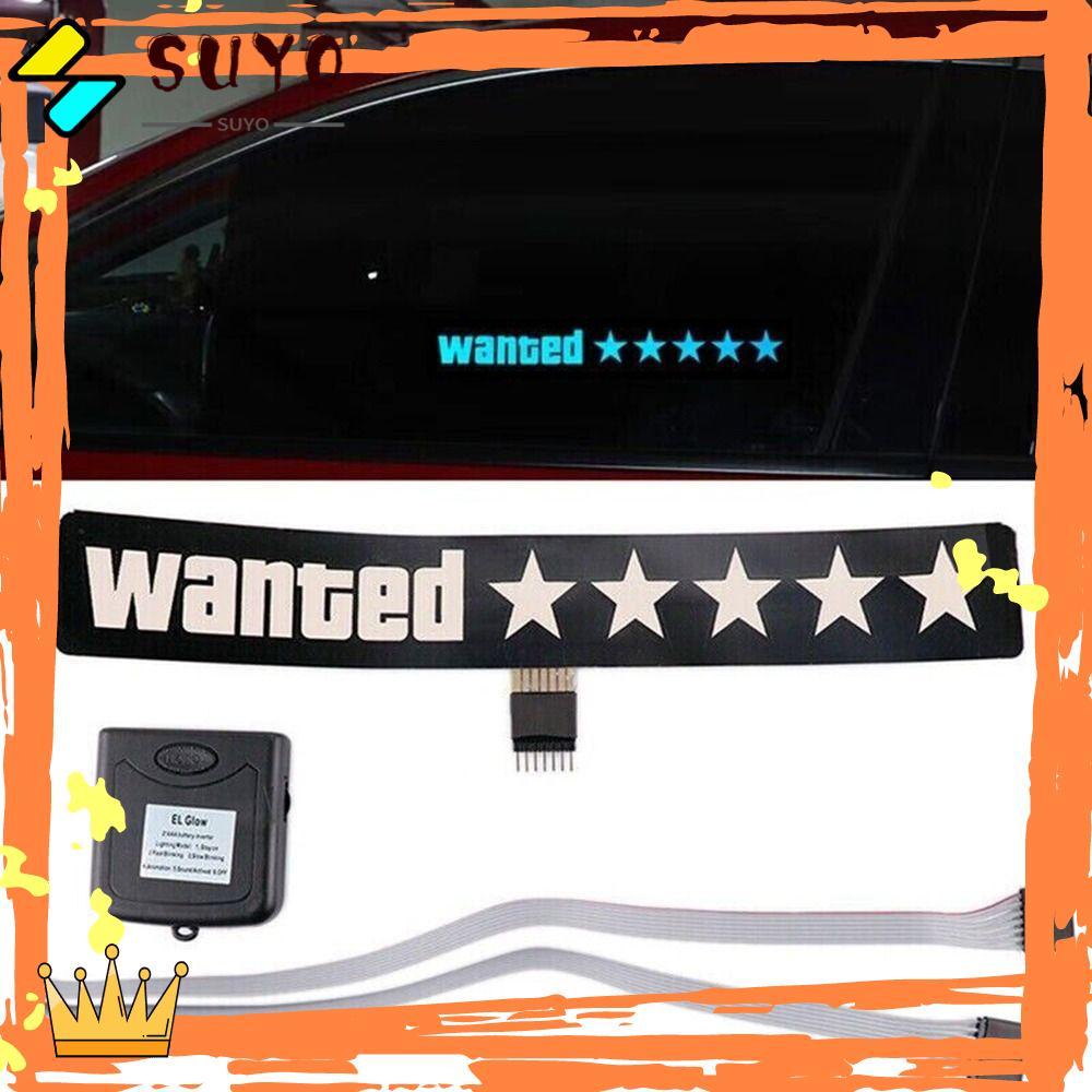 Suyo LED Stiker Mobil Auto/Moto Safety Signs Buronan Elektrik