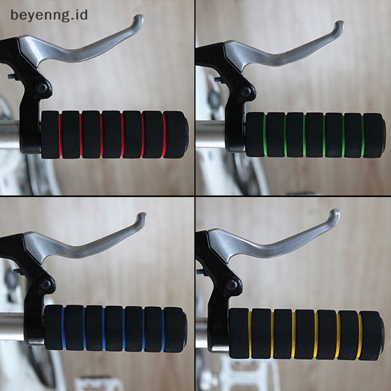 Beyen 2Pcs Bike Racing Sepeda Motor Handle Bar Busa Spons Grip Cover Nonslip ID