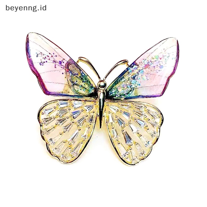 Beyen Wanita Bros Korea Fashion Style Sayap Kupu-Kupu Lucu Pin Aksesoris Pesta ID