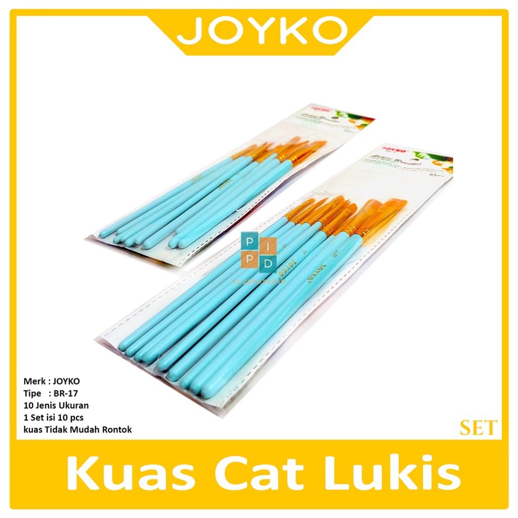 

JOYKO - Brush BR - 17 - Kuas Lukis - 1 set