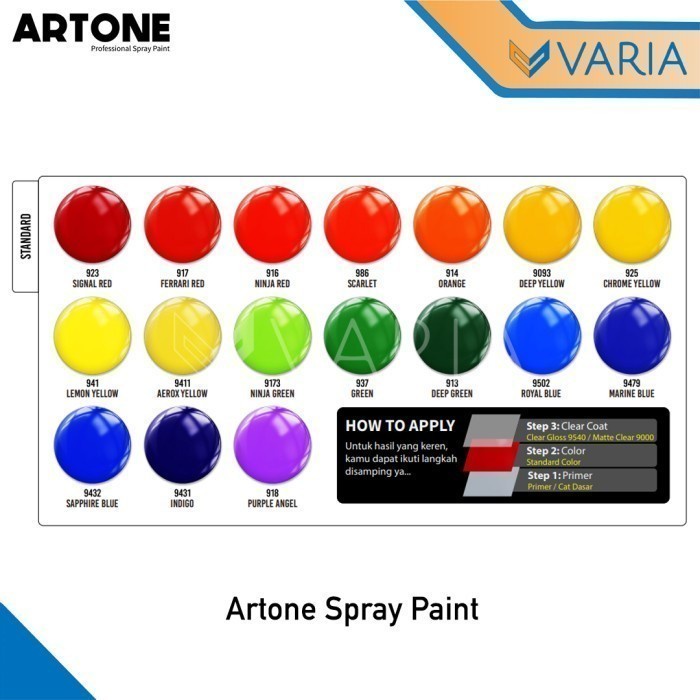 Artone Spray Paint 300 cc Lemon Yellow 941 Cat Semprot Standard