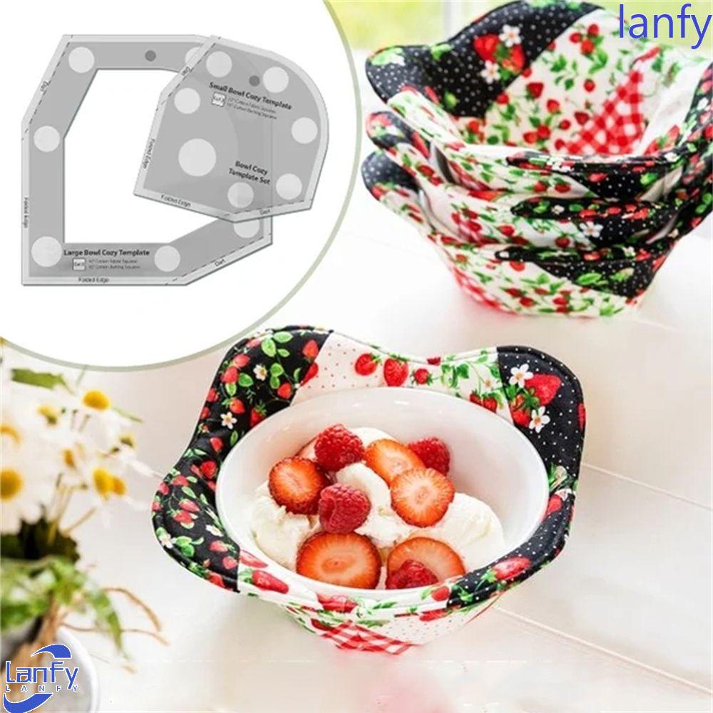 Lanfy Bowl Cozy template Acrylic Relaxing Reusable Mudah Digunakan Jahitan template