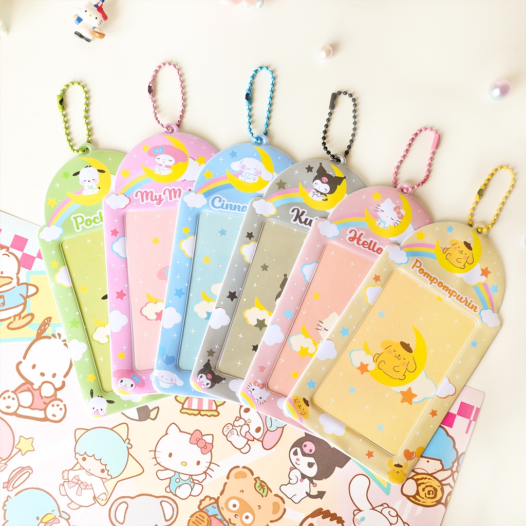 Galicici Sanrio Gaya Yang Sama Cloud Series Card Case/Kulomi Pochacco Tempat Penyimpanan Kartu Kecil/Student Card ID Protection Case