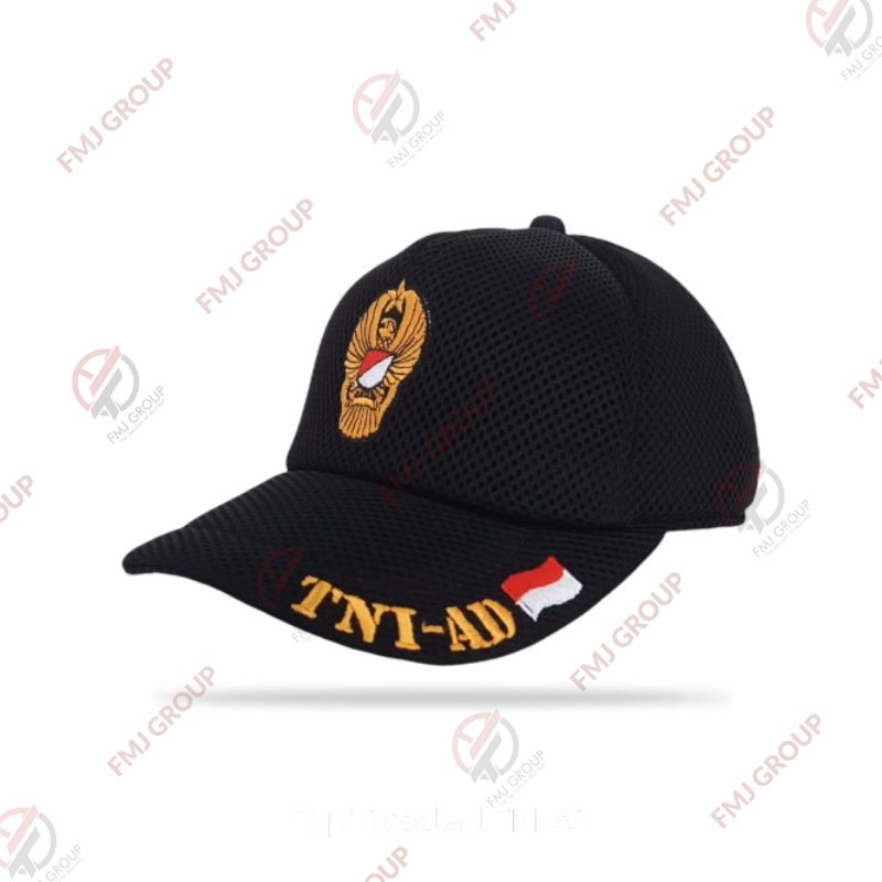 Topi Tactical / Lapangan Bordir TNI AD bahan Doublemesh