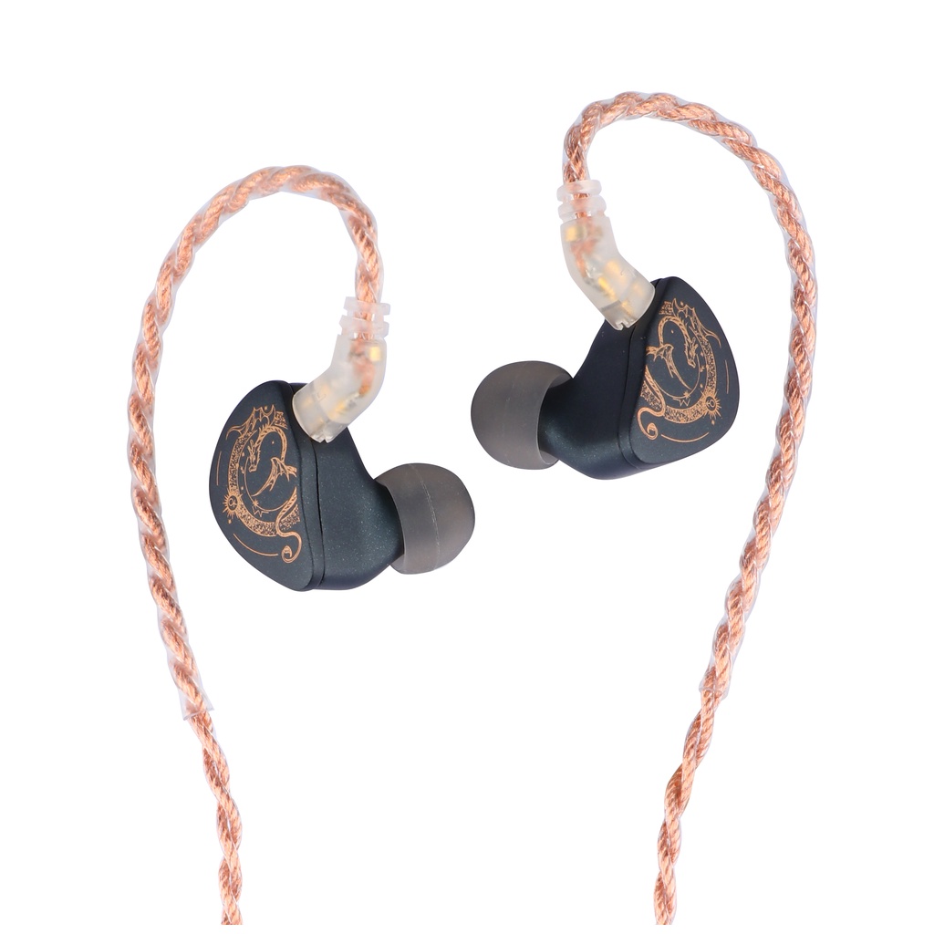 Blon x HBB Z300 10mm Silikon Diafragma In Ear Detachable High Purity Kabel Tembaga 4-Core Untuk Musisi Audiophile BLON Z300