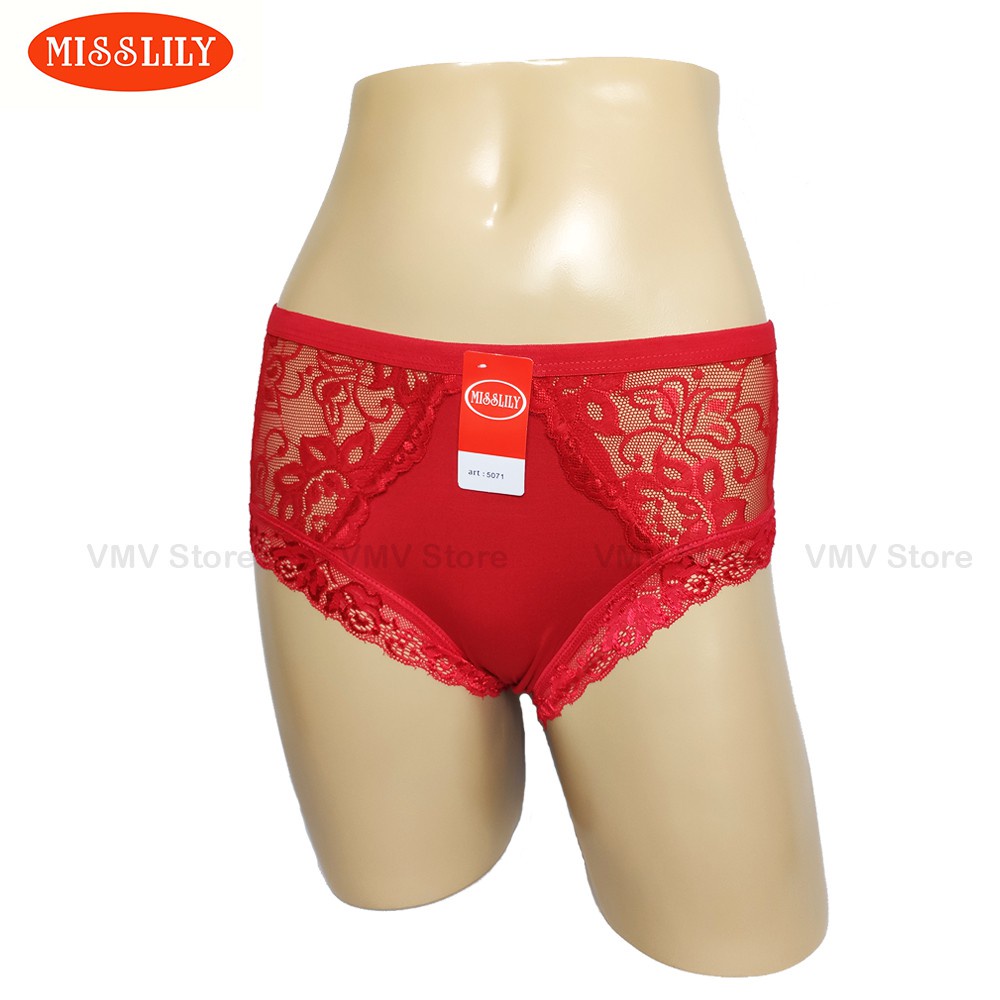 Celana Dalam Renda Wanita Misslily 5071 Model Lace Brukat Transparan Sexy CD Miss Lily Original Dava